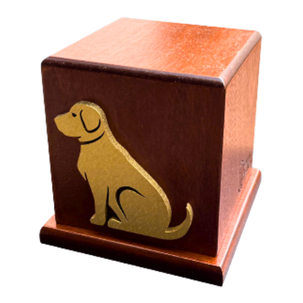 Urna de Madera Perro Encino